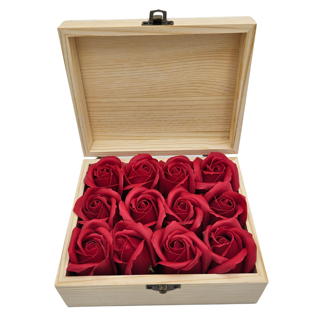 NEW: Fun Gift: Engraved Box, Soap Roses ๐๐น