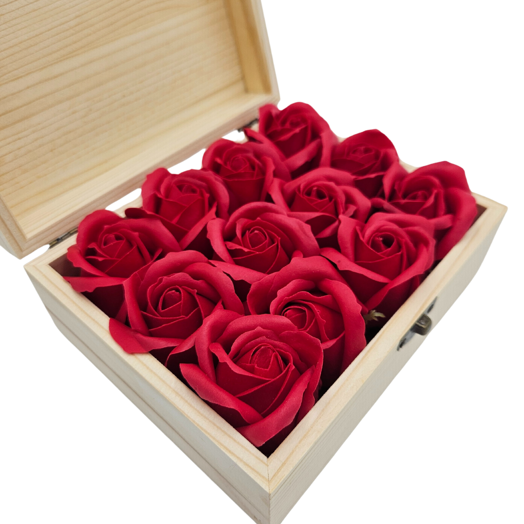 NEW: Fun Gift: Engraved Box, Soap Roses ๐๐น