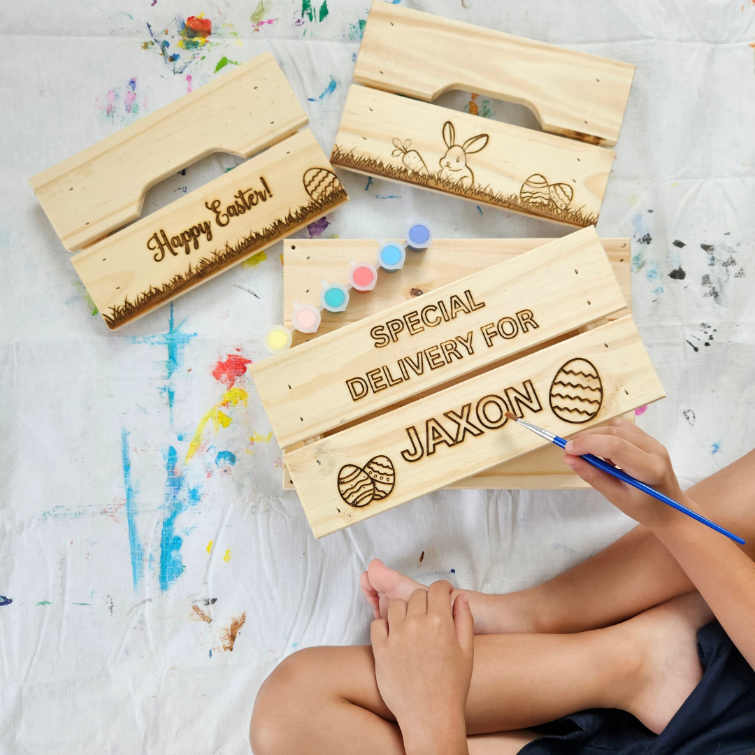 Paint Your Personalised Easter Crate